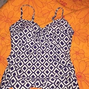 Bathing Suit Top and Skirted Bottom